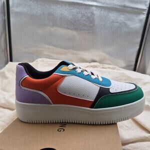 NEW Call It Spring Women's Freshy Sneaker, Bright Multi size 8.5